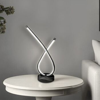 Lampe de table LED LENON Noir 15x15x52cm 2