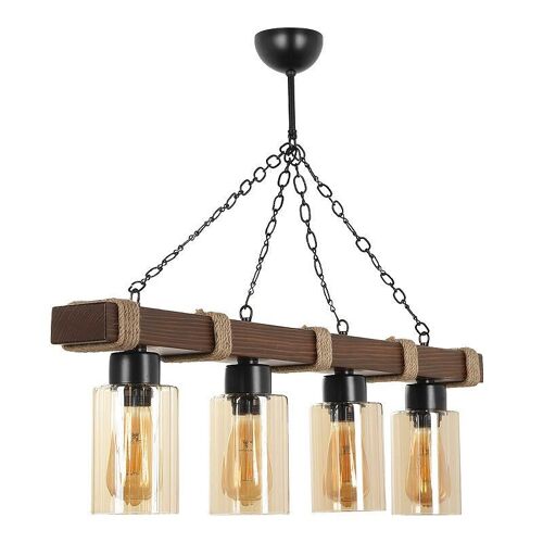 Hanging Lamp NANTES Walnut 85x18x70cm