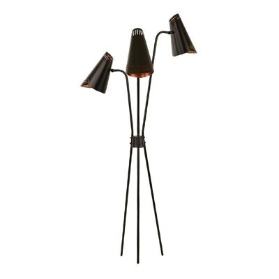 Lámpara de pie GILL Negro 45x45x180cm