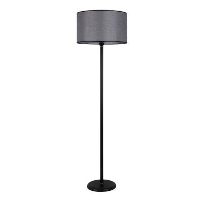 Floor Lamp ANDREW metal/fabric PVC Black - Grey