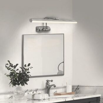 Applique miroir de salle de bain LED AQUA, chrome 45cm 2