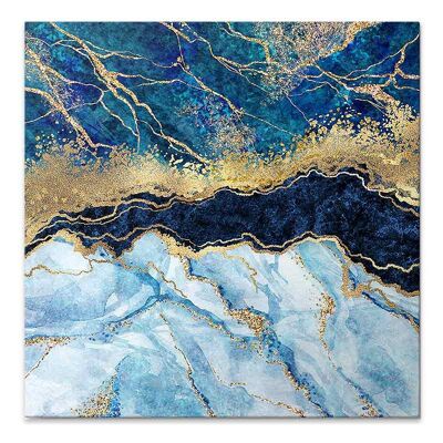 Painting on Canvas Blue STORM digital printing 50x50x3cm