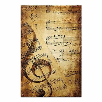 Peinture sur toile SONG FOR YOU impression numérique 40x60x3cm