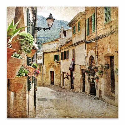 Painting on Canvas COUNTRY VILLAGE digital printing 60x60x3cm