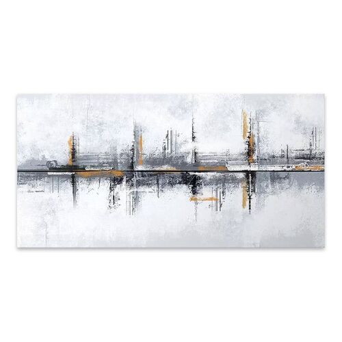 Painting on Canvas SMALL PORT digital printing 80x40x3cm