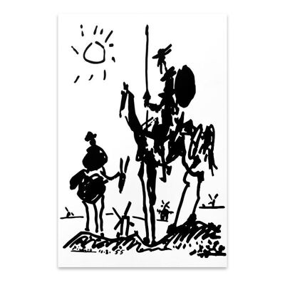 Painting on Canvas DON QUIJOTE digital printing 50x75x3cm