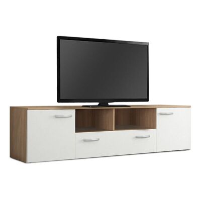 Mueble TV TIBET Roble - Blanco 180x41x45cm