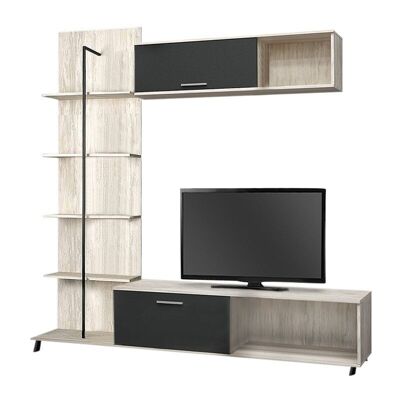 TV Furniture Set TANITA Gray White - Anthracite 190x40x190cm