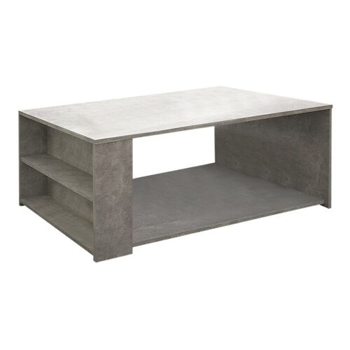 Coffee Table ANGELA Concrete Grey 110x60x40cm
