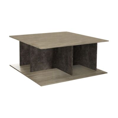Coffee Table ROBERT Gray Oak - Dark 90x90x42cm