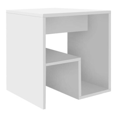 Table d'appoint CREMONA Blanc 40x35x40cm