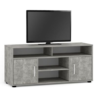 TV Stand DISSOT Grey Concrete 120x40x55cm