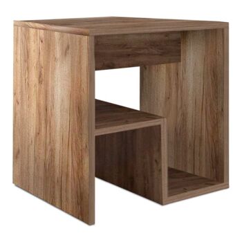 Table d'appoint CREMONA Noyer clair 40x35x40cm 1