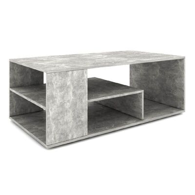 Table basse ANGELA Béton Gris 110x60x42cm