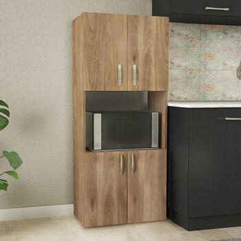 Armoire de cuisine CARMELLA Chêne 60x32x140cm 3