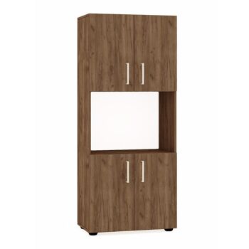 Armoire de cuisine CARMELLA Noyer clair 60x32x140cm 1