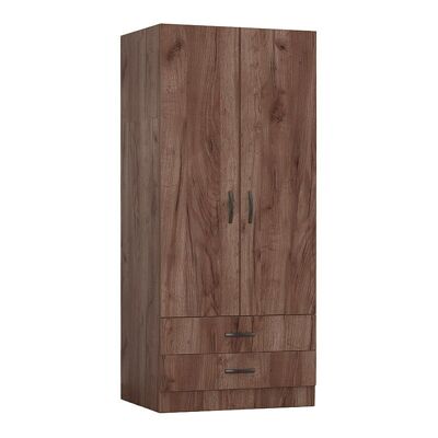 Wardrobe CAMILLE 2 doors Light Walnut