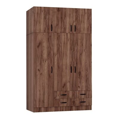 Armoire CAMILLE 3 portes Noyer Clair