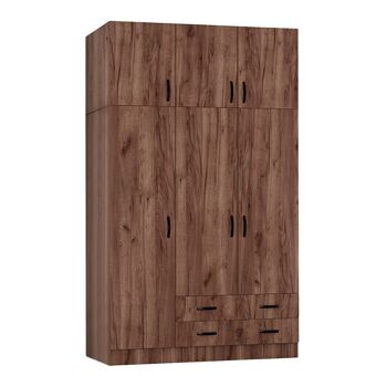 Armoire CAMILLE 3 portes Noyer Clair 1