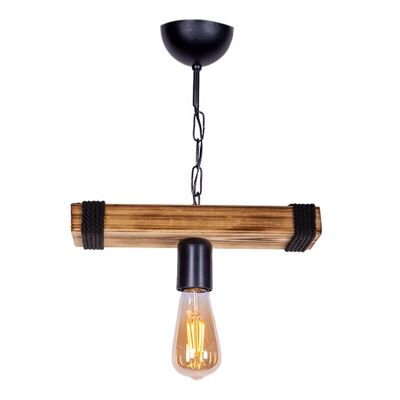 Lampe suspendue FOREST Noyer/Noir 30x10x45cm