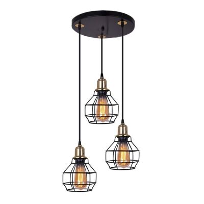 Ceiling Lamp MELLON Black 30x30x70cm