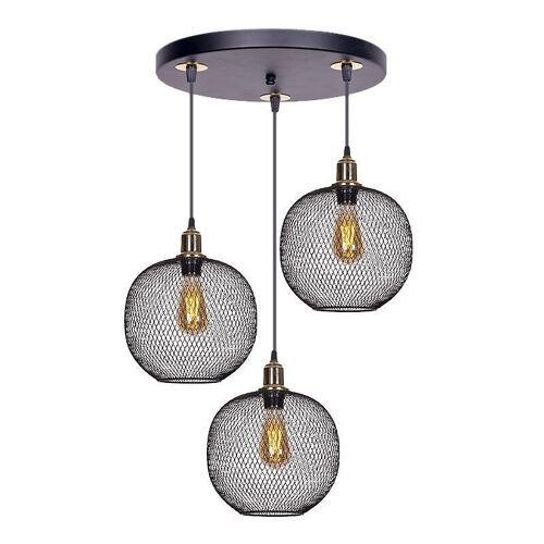 Ceiling Lamp HIVE Black-Gold 30x30x65cm