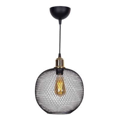 Ceiling Lamp HIVE Black 26x26x65cm