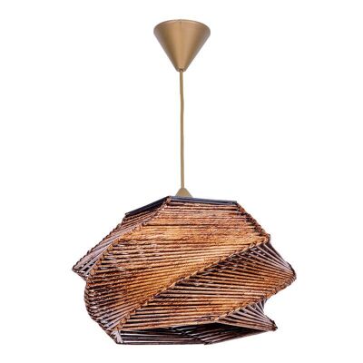 Lampada da soffitto ZIGZAG Marrone 35x35x65cm