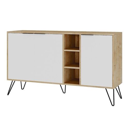 Buffet CALISTO Oak-White 142x35,6x83cm