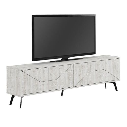 TV Stand LUKAS Ancient White 180x29,6x50cm