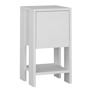 Table de chevet EMILIO Blanc 30x30x55cm 1