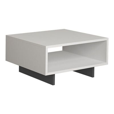 Mesa de Centro CARRA MIA Blanco-Antracita 60x60x32cm