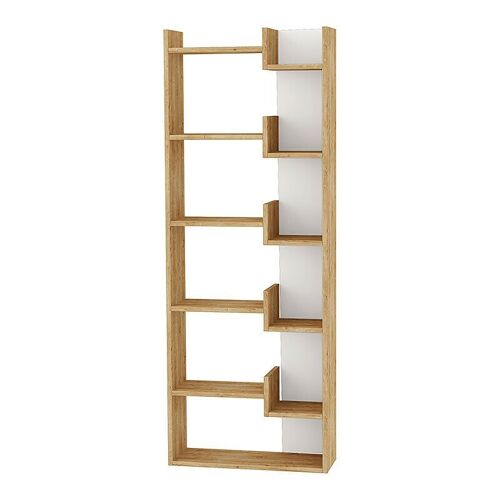 Bookcase MONTREAL Natural Beech/White