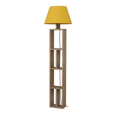 Floor Lamp LIGHTHOUSE Oak/Yellow 45x45x163.5cm