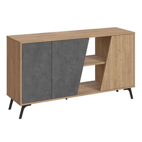 Buffet GRADY Oak - Retro Grey 150x35,6x82cm