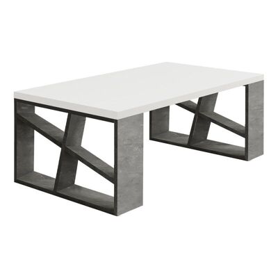 Coffee Table ESTEBAN Retro Gray - White 105x60x40cm