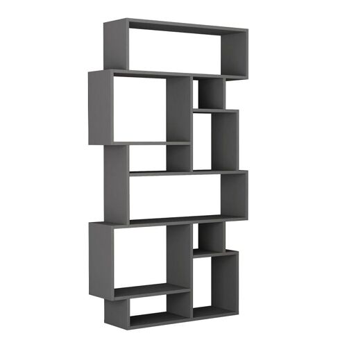 Bookcase MATHIAS Anthracite 96x25,5x168,5cm