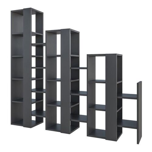 Bookcase STAIRS Anthracite 163,5x29x151cm