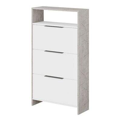 Shoe Rack TORFU White - Gray 78x28x139cm