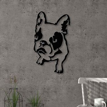 Tableau mural MON CHIEN Noir 32x2x54cm 2