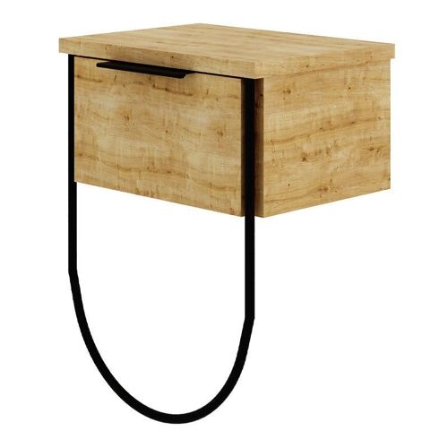 Wall Nightstand DIANA Oak