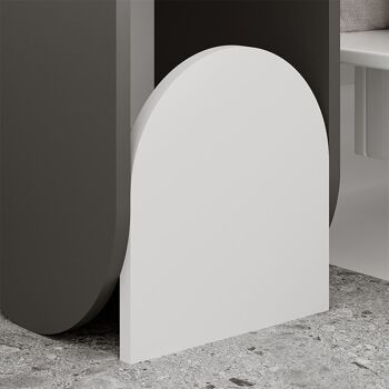 Table de Chevet MADRIGAL Anthracite - Blanc 4