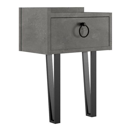 Wall Nightstand CARLITTO Grey