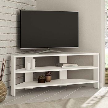 Meuble TV CORNER Blanc 2