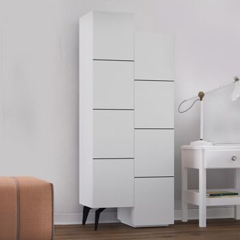 Meuble polyvalent CHARLIE Blanc 2