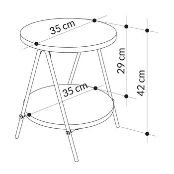 Table d'Appoint PARIS Anthracite 6