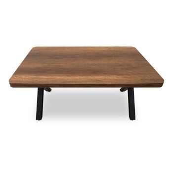 Table basse MALVIN Noyer 100x60x45cm 4
