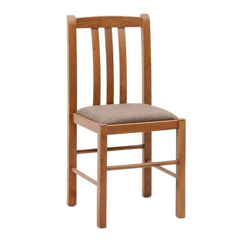 Dining Chair MELANIE Beech Wood Walnut 42x42x90cm