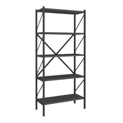 Bookcase PINIA Anthracite 66x34x160cm