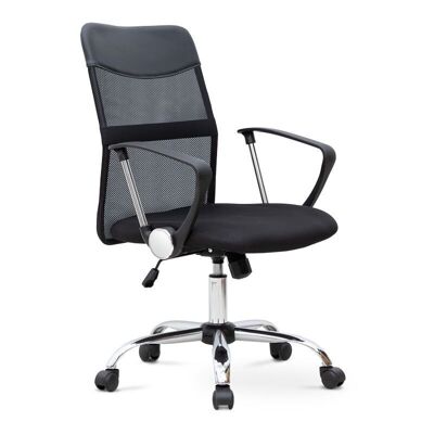 Chaise de Bureau YANICK Noir 59x57x95/105cm